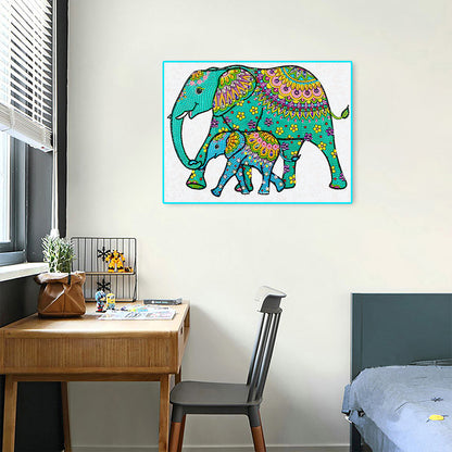 Elephant - Special Shaped Drill Diamond Painting 40*30CM