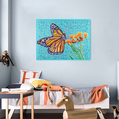 Butterfly - Special Shaped Drill Diamond Painting 40*30CM