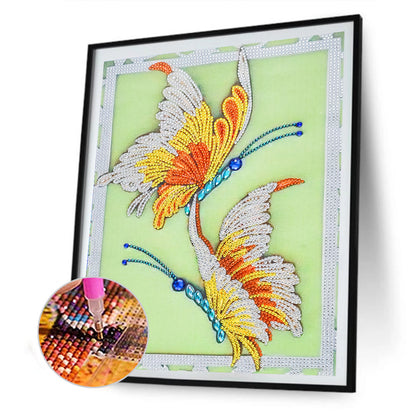 Butterfly - Special Shaped Drill Diamond Painting 30*40CM