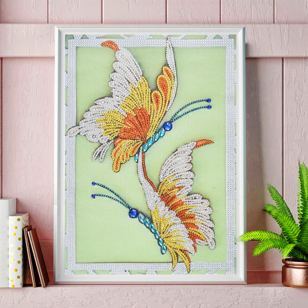 Butterfly - Special Shaped Drill Diamond Painting 30*40CM