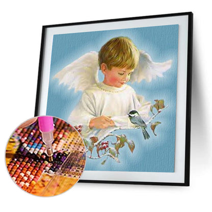 Angel Boy - Full Round Drill Diamond Painting 30*30CM