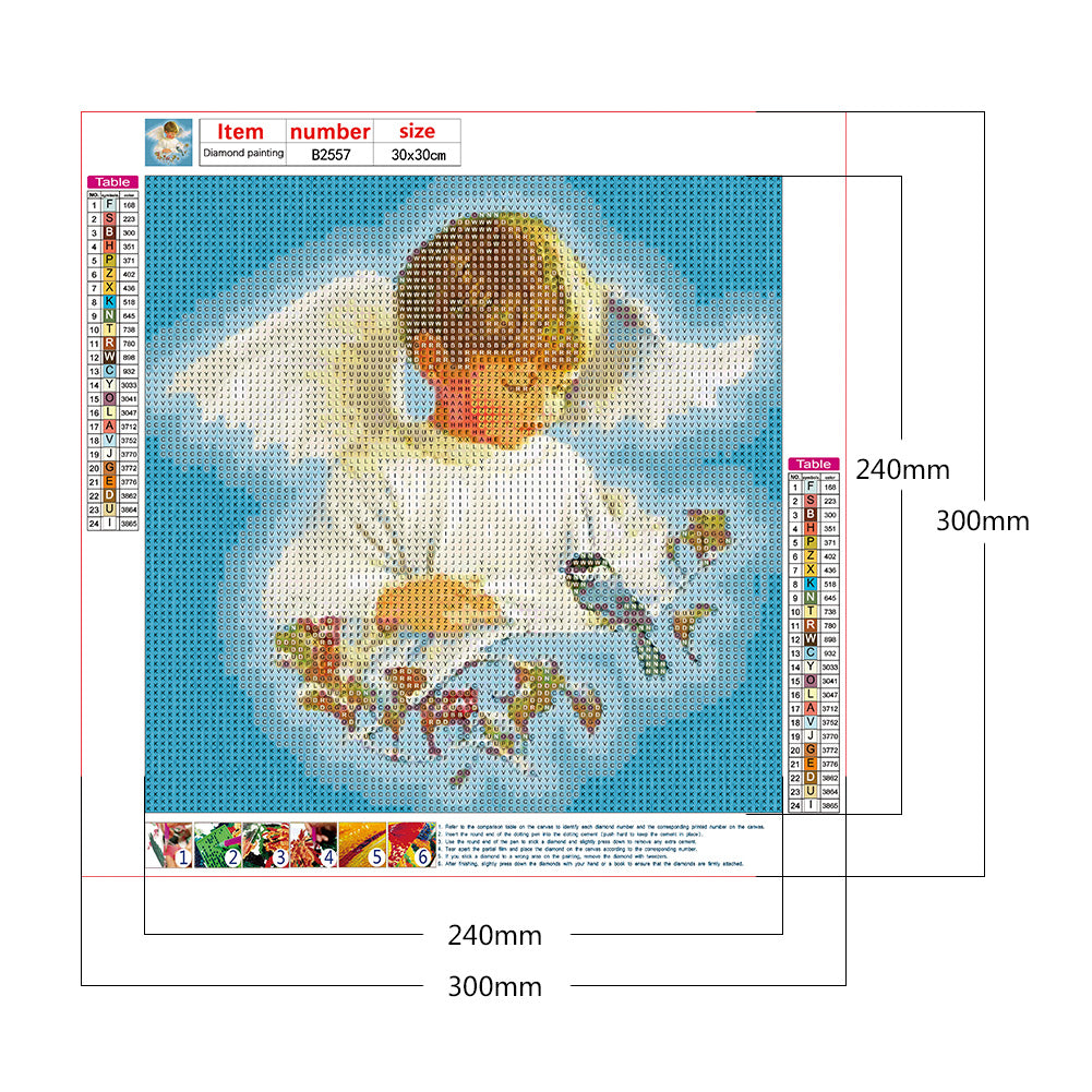 Angel Boy - Full Round Drill Diamond Painting 30*30CM