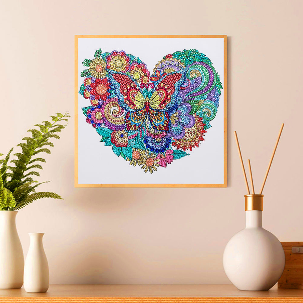 Butterfly - Special Shaped Drill Diamond Painting 30*30CM