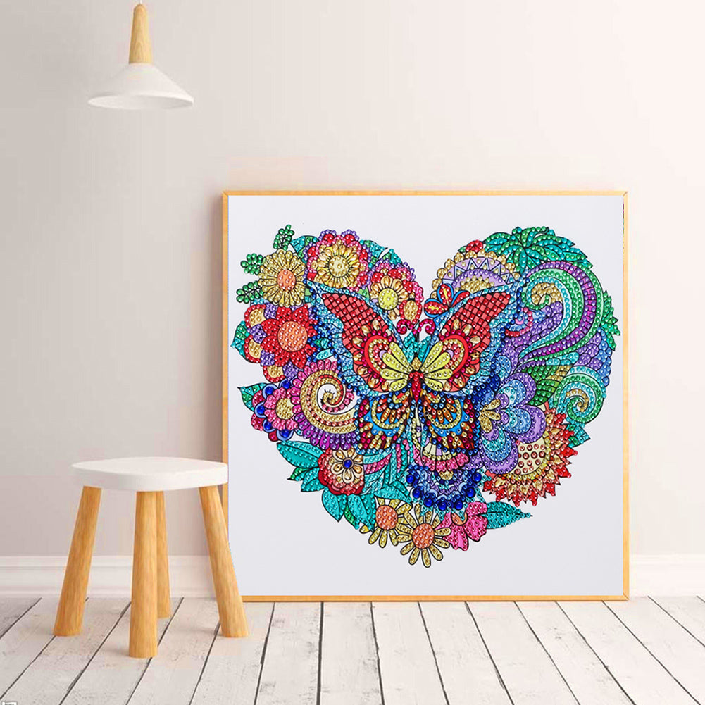 Butterfly - Special Shaped Drill Diamond Painting 30*30CM