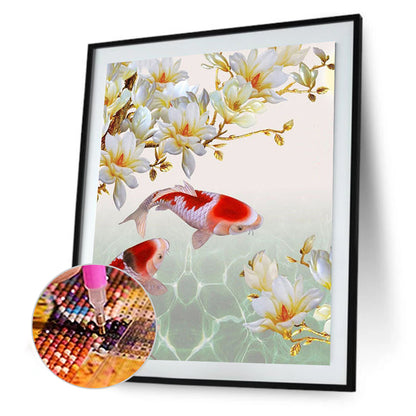 Gold Fish - Full Round Drill Diamond Painting 30*40CM