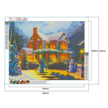 Snow House - Full Round Drill Diamond Painting 50*40CM