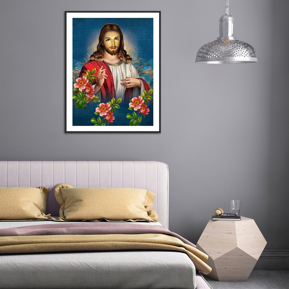 Jesus - Full Round Drill Diamond Painting 30*40CM