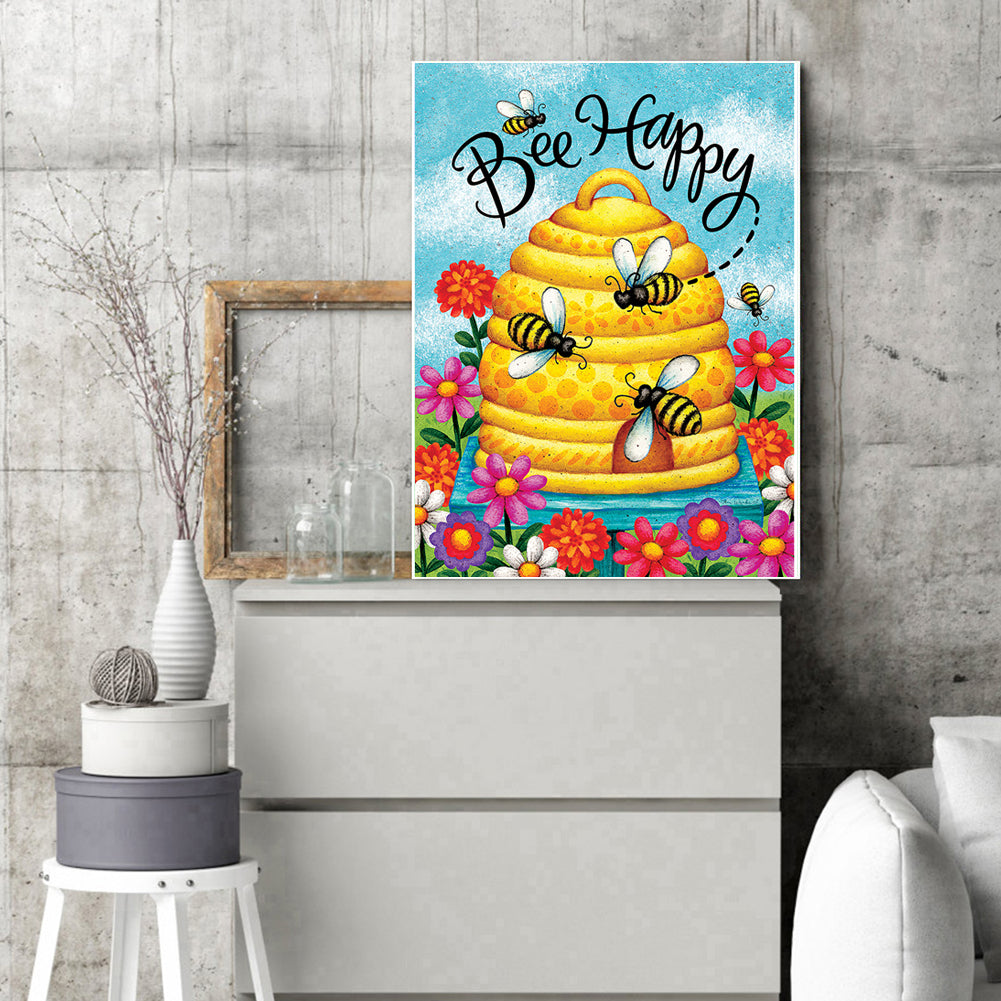 Bee - Full Round Drill Diamond Painting 30*40CM