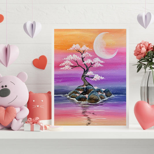 Peach Tree - Full Round Drill Diamond Painting 30*40CM