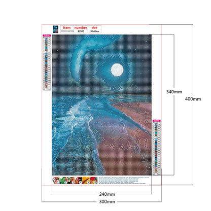 Sea Sky - Full Round Drill Diamond Painting 30*40CM