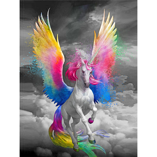 Cartoon Unicorn - Special Shaped Drill Diamond Painting 30*40CM