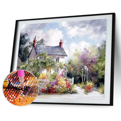 Landscape - Full Round Drill Diamond Painting 40*30CM