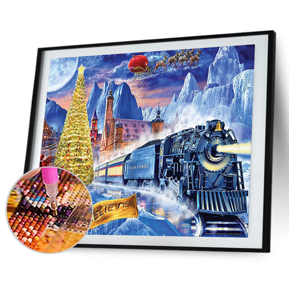 Landscape - Full Round Drill Diamond Painting 40*30CM