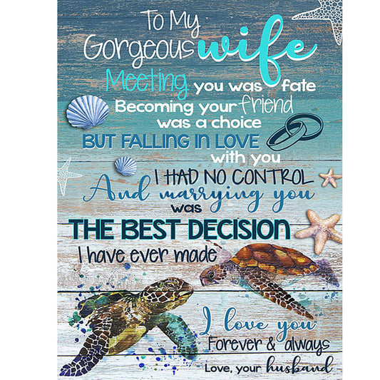 Letters - Full Round Drill Diamond Painting 40*50CM