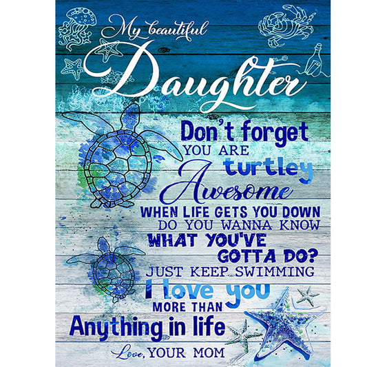 Letters - Full Round Drill Diamond Painting 40*50CM