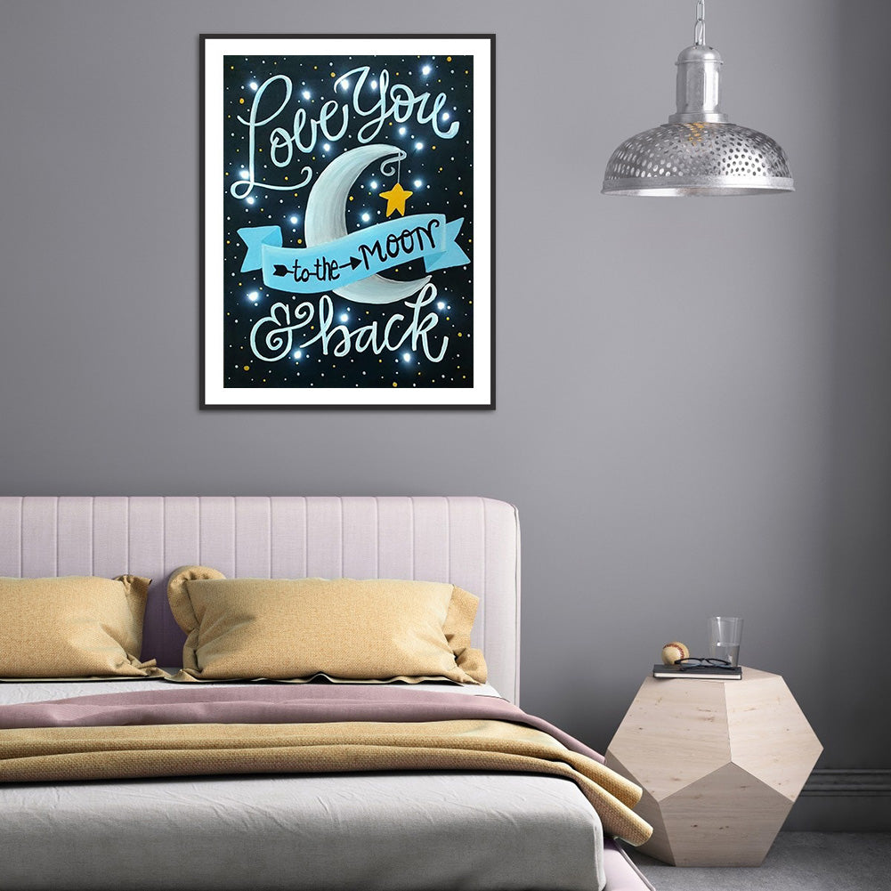 Love You - Full Round Drill Diamond Painting 30*40CM