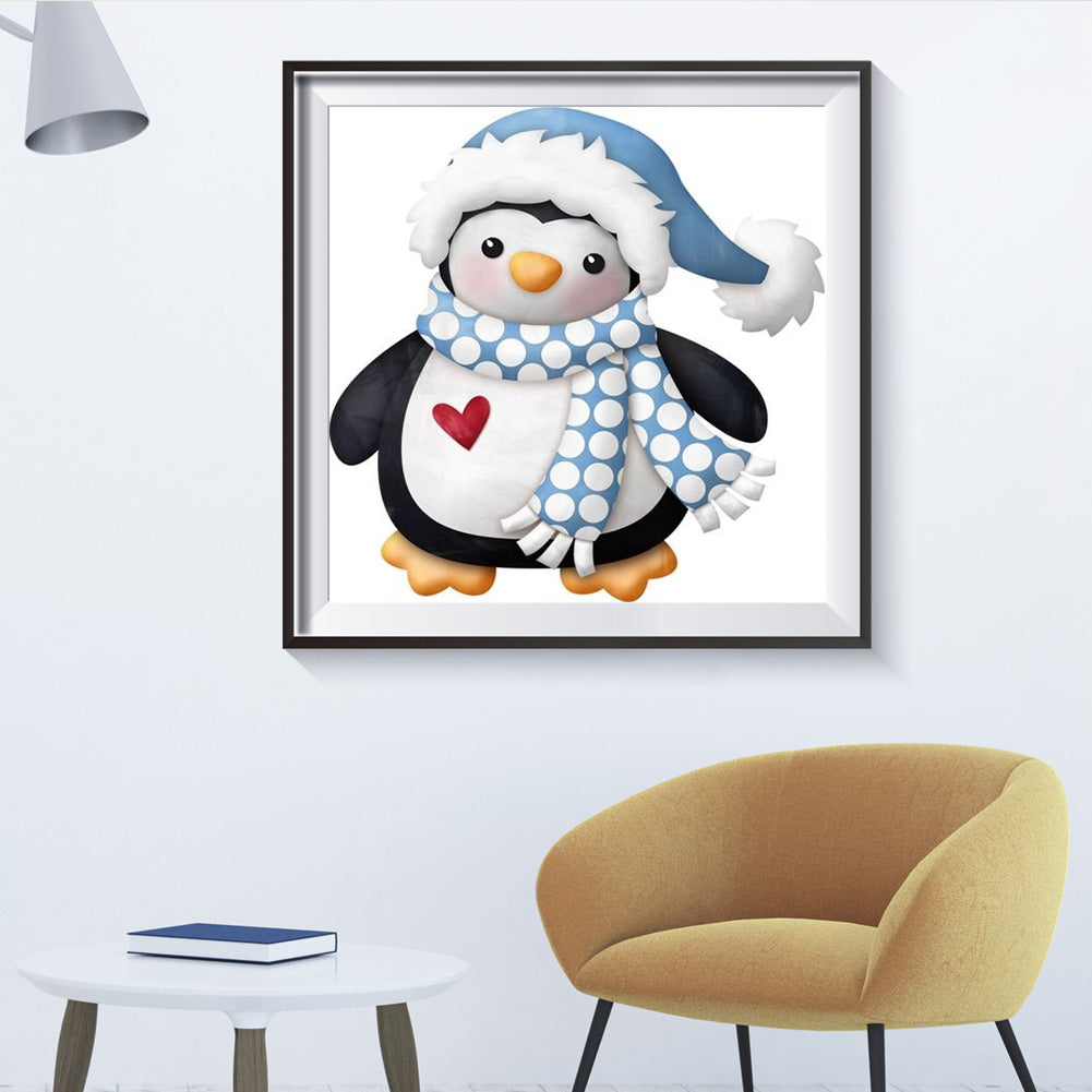 Penguin - Full Round Drill Diamond Painting 30*30CM