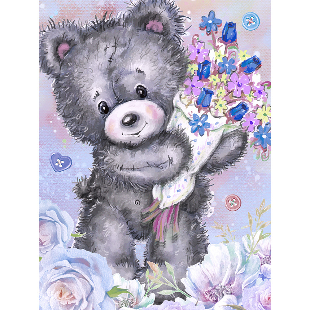 Bear - Special Shaped Drill Diamond Painting 30*40CM