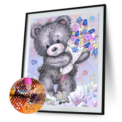 Bear - Special Shaped Drill Diamond Painting 30*40CM