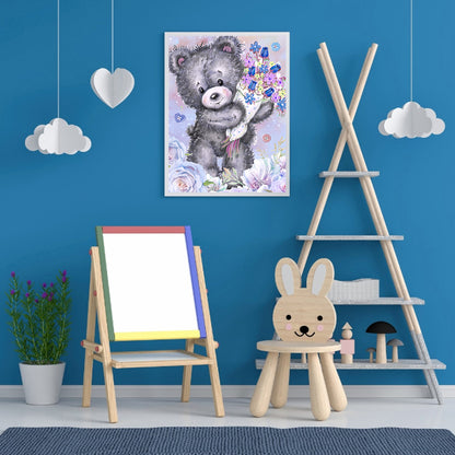 Bear - Special Shaped Drill Diamond Painting 30*40CM