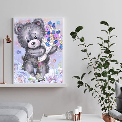 Bear - Special Shaped Drill Diamond Painting 30*40CM