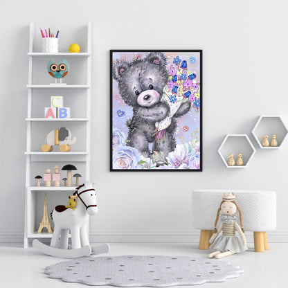 Bear - Special Shaped Drill Diamond Painting 30*40CM