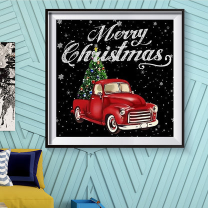 Christmas Car - Full Round Drill Diamond Painting 30*30CM