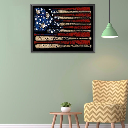 Nail Flag - Full Round Drill Diamond Painting 40*30CM