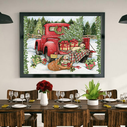 Red Car - Full Square Drill Diamond Painting 40*30CM