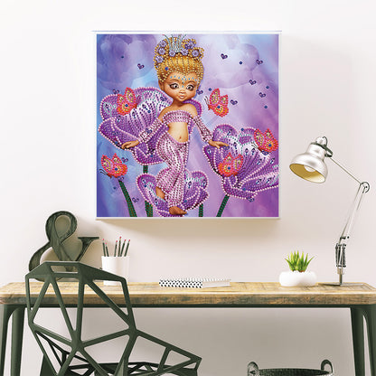 Cartoon Girl - Special Shaped Drill Diamond Painting 30*30CM
