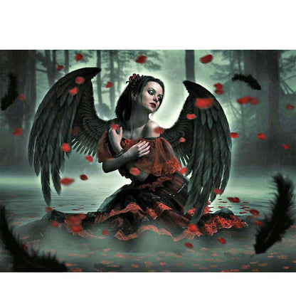 Angel Witch - Full Round Drill Diamond Painting 40*30CM