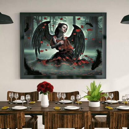 Angel Witch - Full Round Drill Diamond Painting 40*30CM