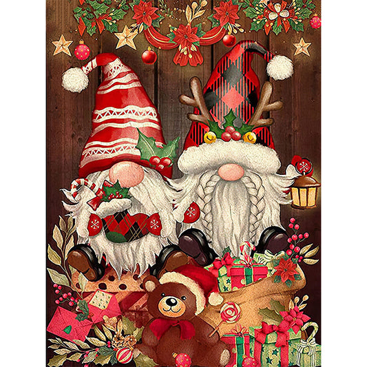 Christmas Gnome - Full Round Drill Diamond Painting 30*40CM