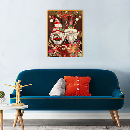 Christmas Gnome - Full Round Drill Diamond Painting 30*40CM