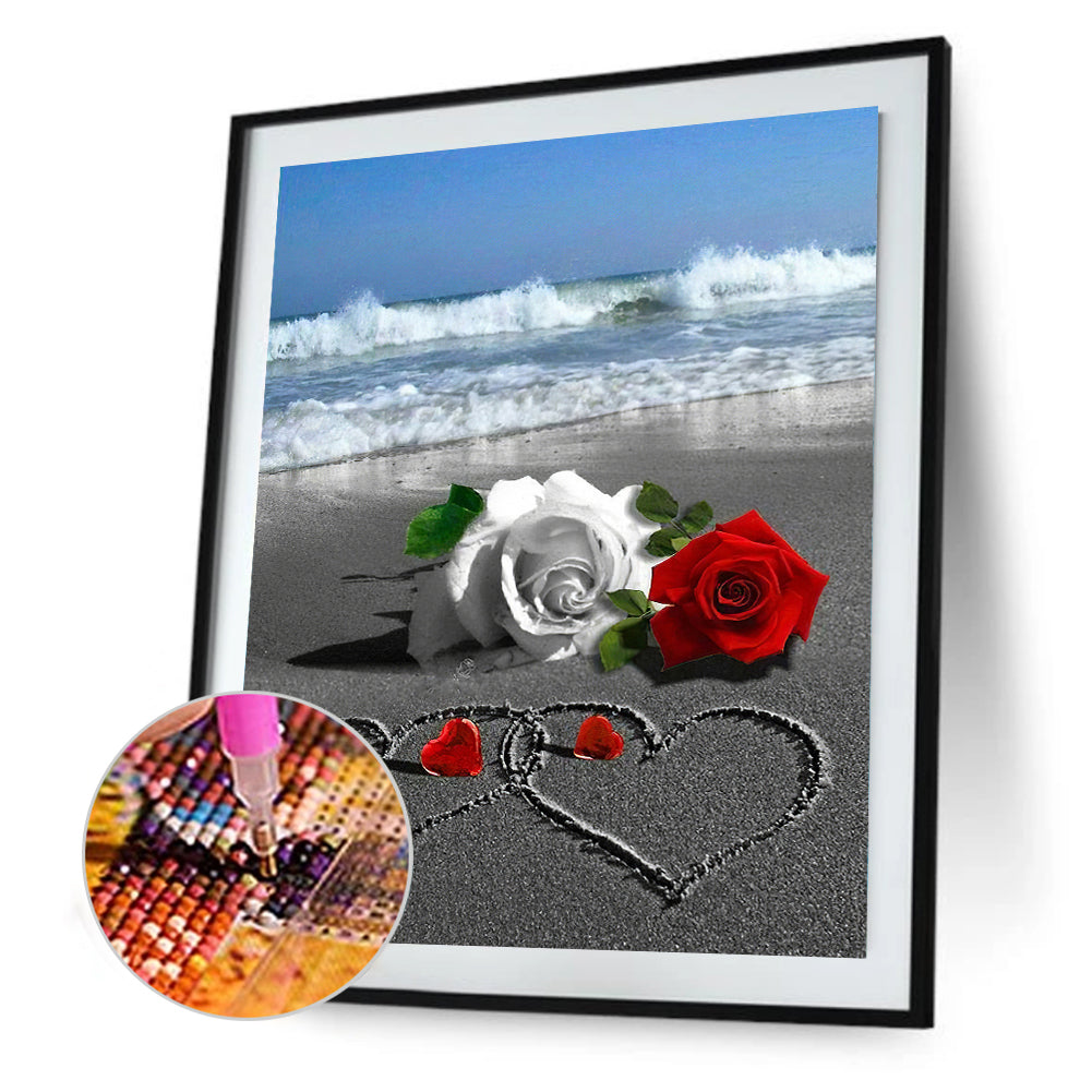 Love Rose - Full Round Drill Diamond Painting 30*40CM