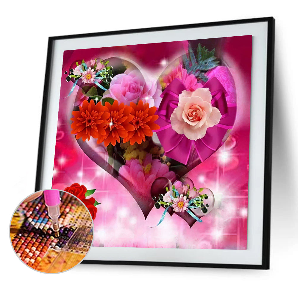 Love Rose - Full Round Drill Diamond Painting 30*30CM