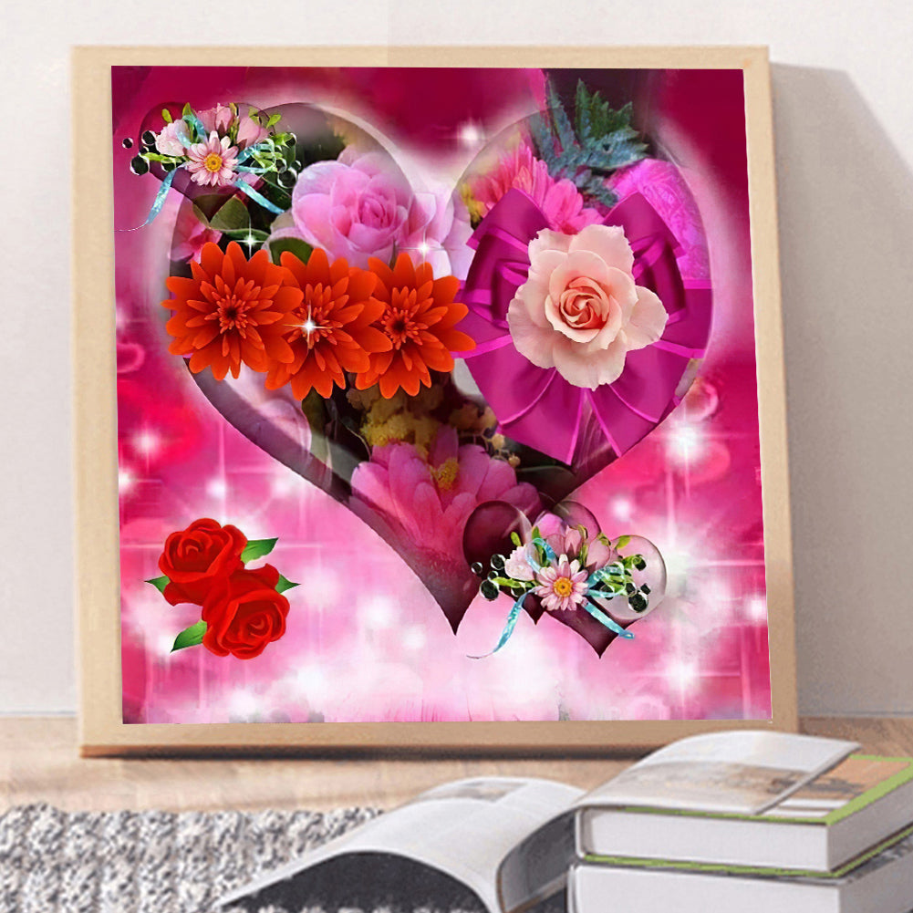 Love Rose - Full Round Drill Diamond Painting 30*30CM