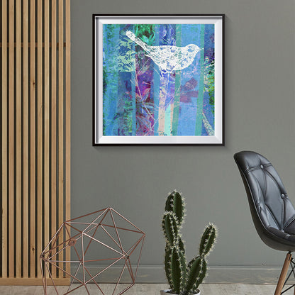 Bird Butterfly - Full Round Drill Diamond Painting 40*40CM