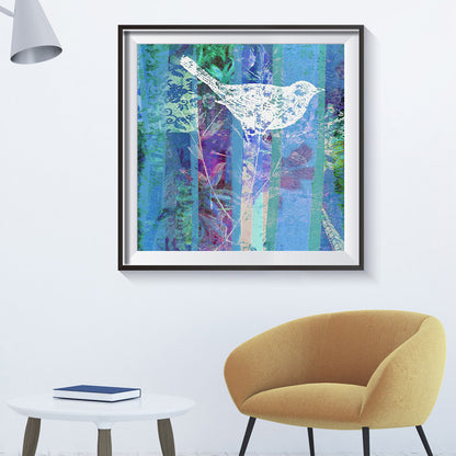 Bird Butterfly - Full Round Drill Diamond Painting 40*40CM