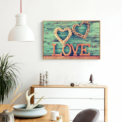 Love Heart - Full Round Drill Diamond Painting 40*30CM