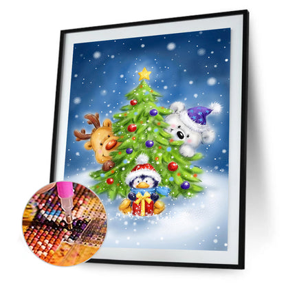 Christmas Tree - Full Round Drill Diamond Painting 30*40CM