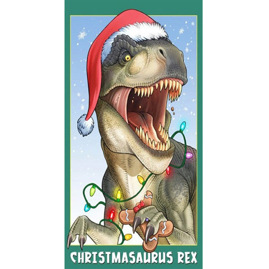 Christmas Dinosaur - Full Round Drill Diamond Painting 30*60CM