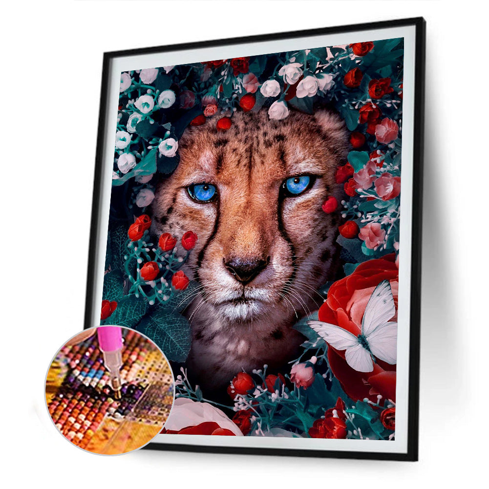 Cheetah - Full Round Drill Diamond Painting 40*50CM