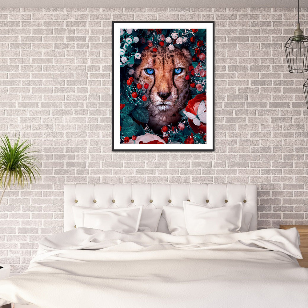 Cheetah - Full Round Drill Diamond Painting 40*50CM