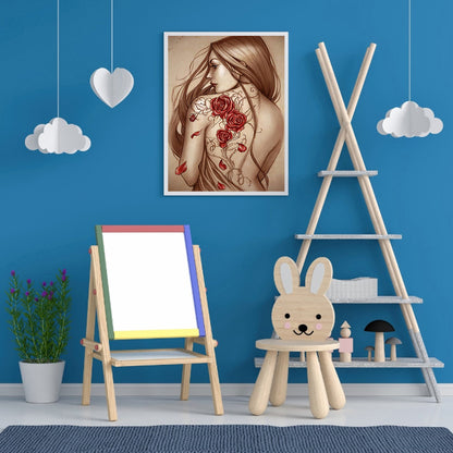 Geisha Beauty - Full Round Drill Diamond Painting 30*40CM