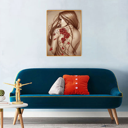 Geisha Beauty - Full Round Drill Diamond Painting 30*40CM