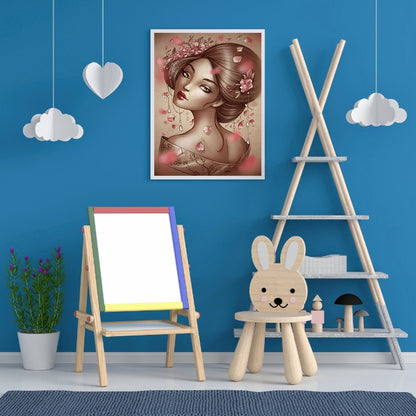 Geisha Beauty - Full Round Drill Diamond Painting 30*40CM