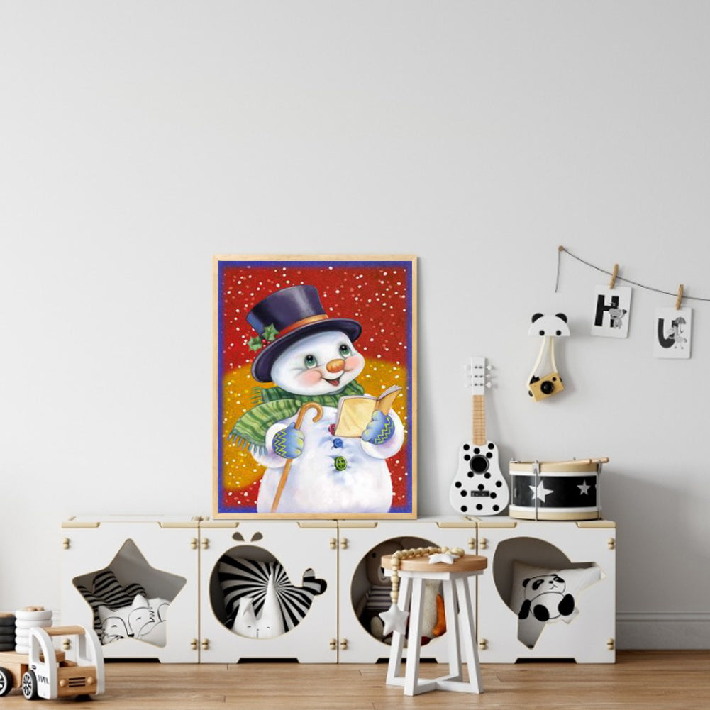 Cute Snowman - Full Round Drill Diamond Painting 30*40CM