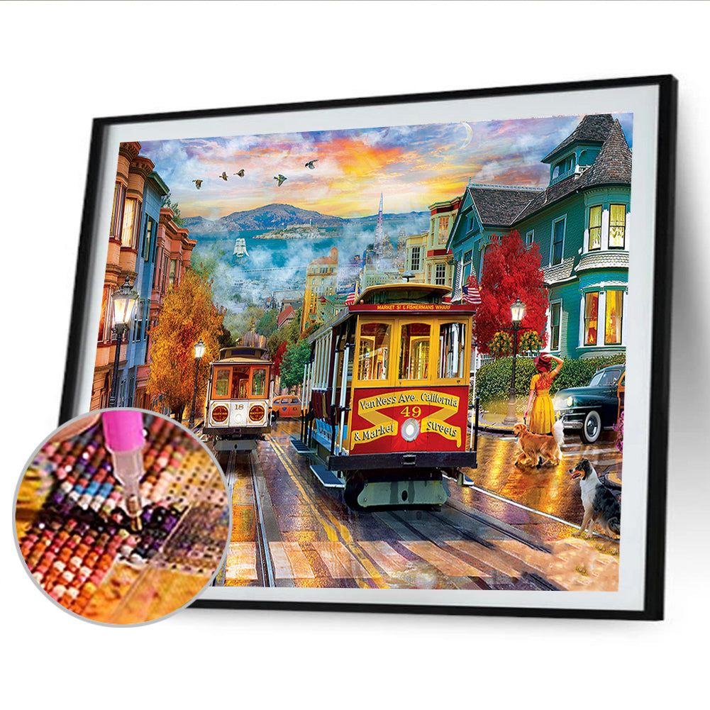 Train - Full Round Drill Diamond Painting 40*30CM