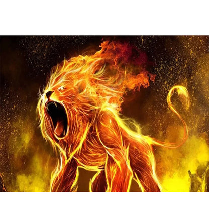Lion - Full Square Drill Diamond Painting 40*30CM